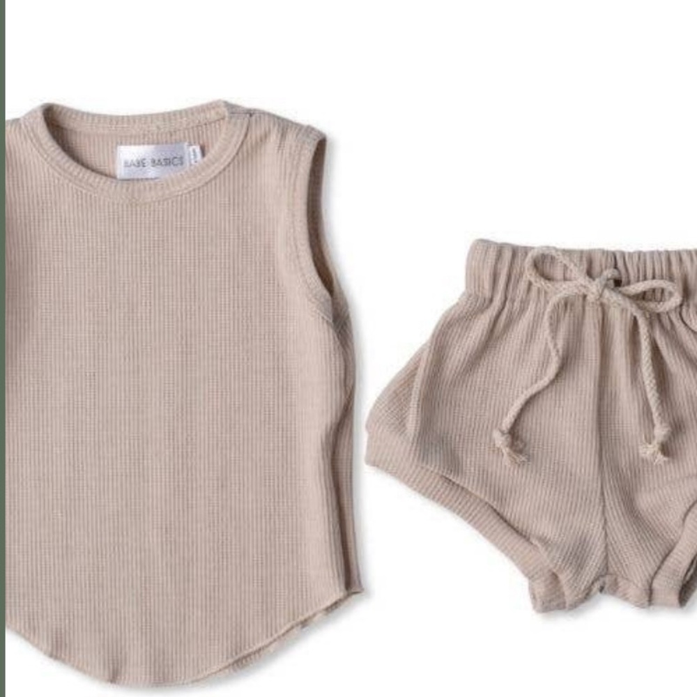 Sand colored baby set